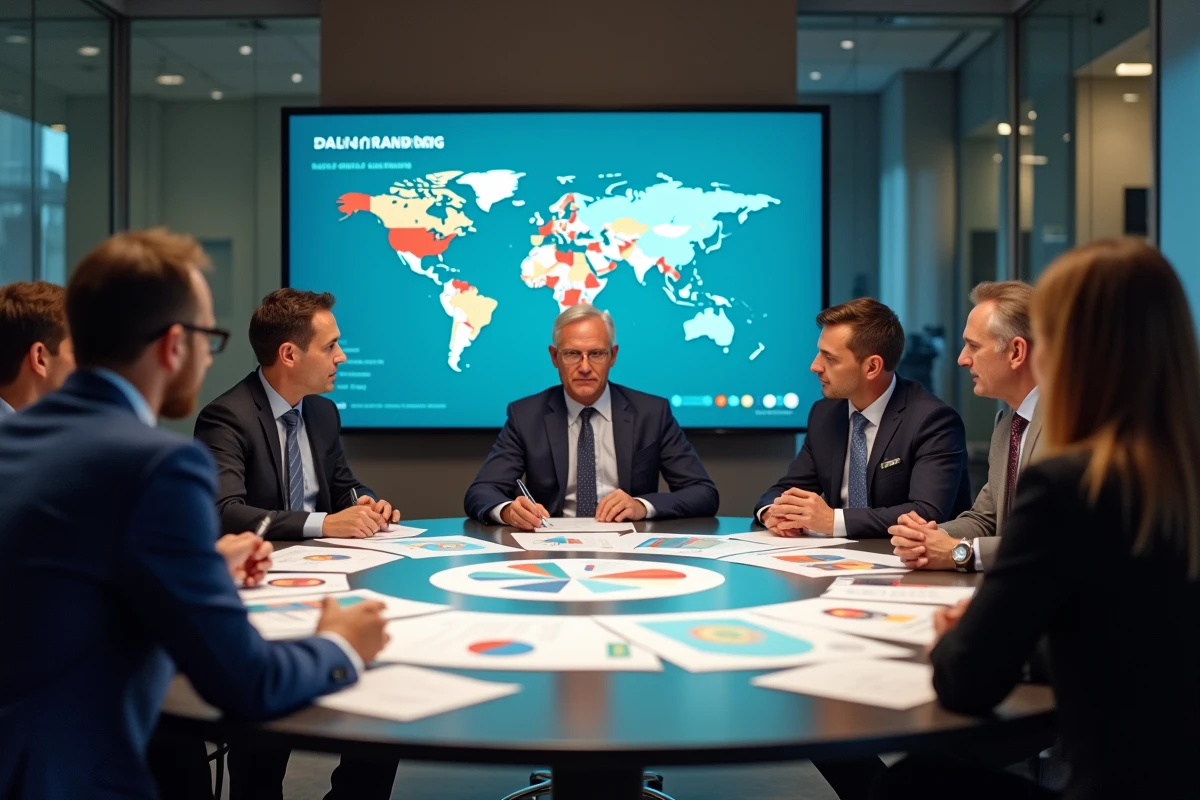 Groupe de psychologues internationaux en discussion