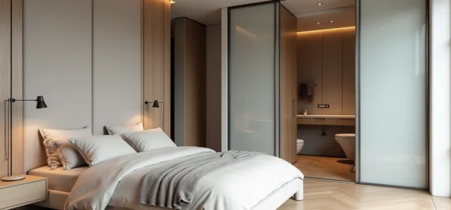 Aménager une suite parentale de 15m2 : idées et plan de chambre avec dressing